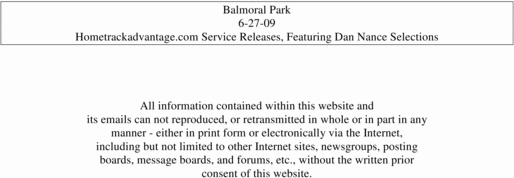 Product picture Hometrackadvantage.com Service Releases Balmoral 6-27-09