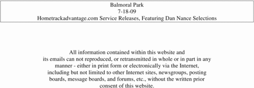 Product picture Hometrackadvantage.com Service Releases Balmoral 7-18-09