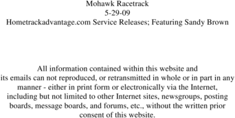 Product picture Hometrackadvantage.com Service Releases Mohawk 5-29-09