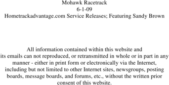 Product picture Hometrackadvantage.com Service Releases Mohawk 6-1-09